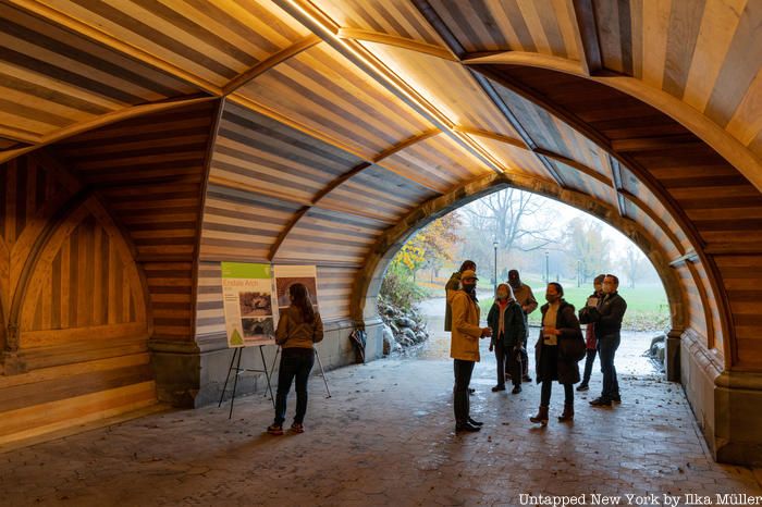 Inside the Endale Arch in Prospect Park