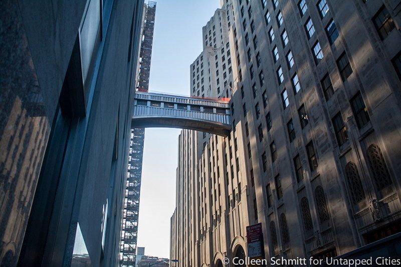 Construction neeting on MetLife Building sky bridge in 2013