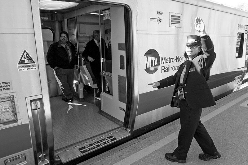 Metro North conductor