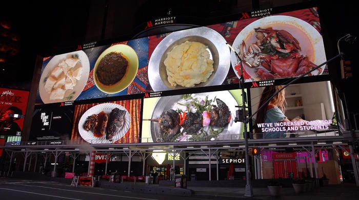 November Times Square Midnight Moment