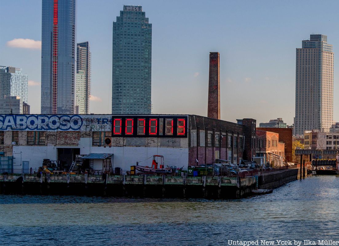 Trump Countdown Clock from Long Island City in Nov 2020