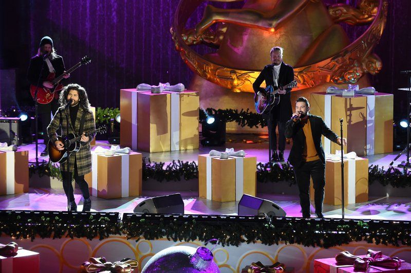 Dan + Shay perform at the 88th Rockefeller Center Christmas Tree Lighting Ceremony