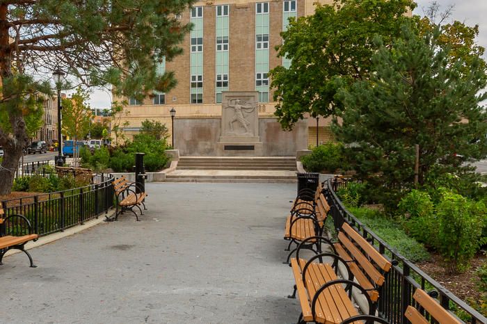 Zion Park War Memorial in the expanded park