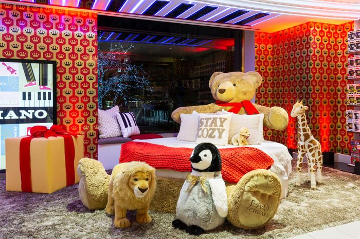 Bedroom inside the FAO Schwarz airbnb