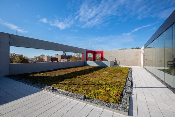 The greenroof atop Fire Rescue Company 2