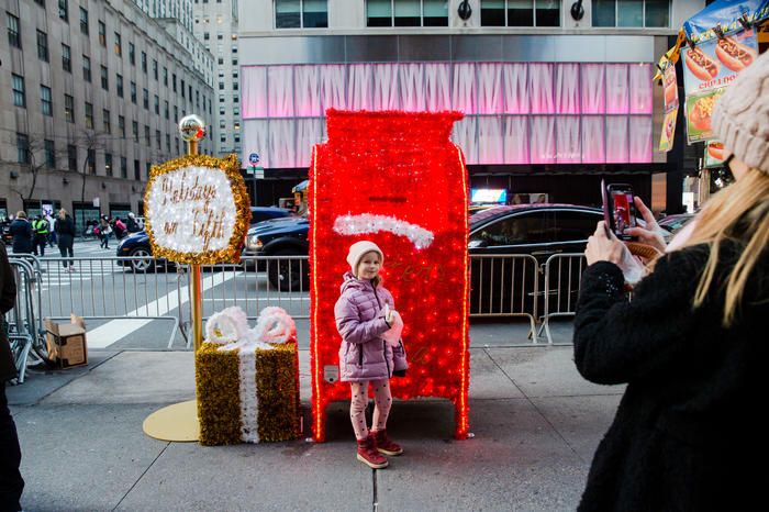 A giant mailbox on Fifth Avenue