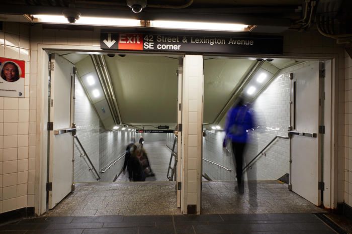 Inside the newly re-opened tunnel to Grand Central Terminal