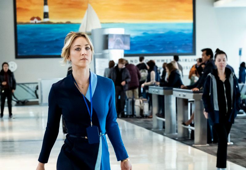 Kelly Cuoco as Cassie Bowden in the Flight Attendant 