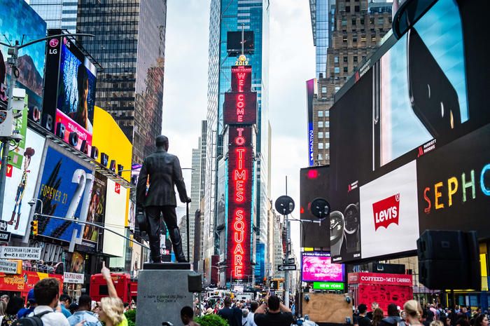 Times Square, home of the New Year's Eve ball drop