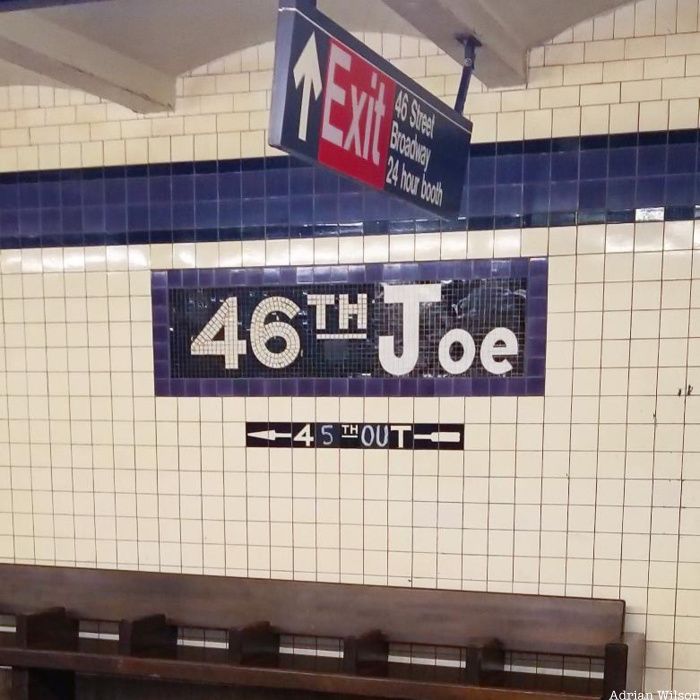 46th Street Joe Biden subway tribute