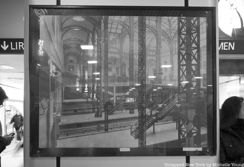 Historic photo of Penn Station in Amtrak area