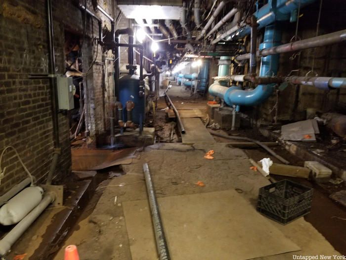 pump room in Penn Station service building