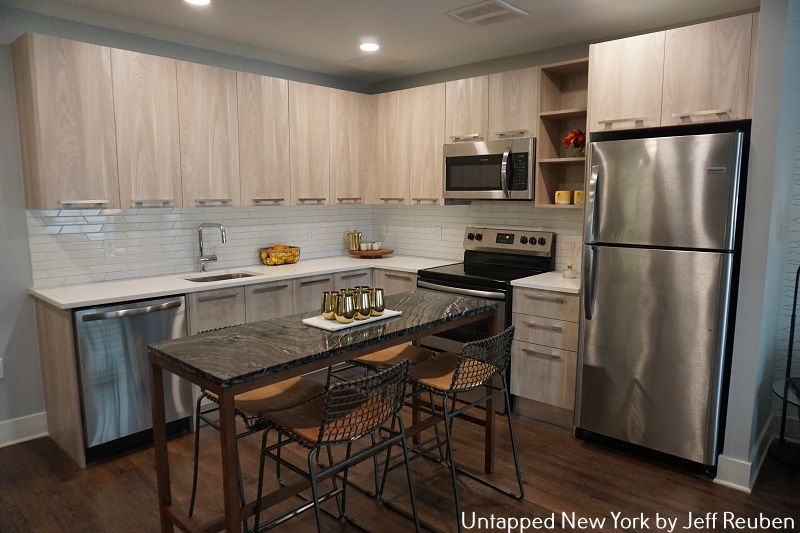 Kitchen in furnished apartment