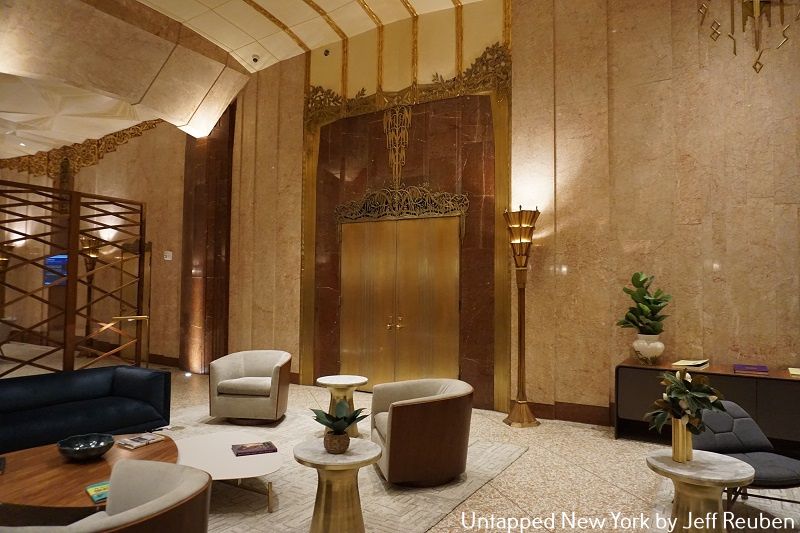 Ornamenetal doors and lobby of Walker House apartments