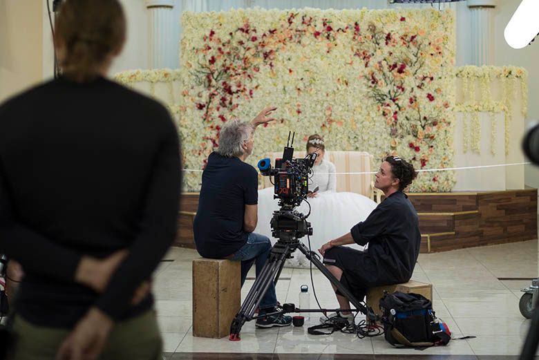 Behind the scenes wedding scene in Unorthodox