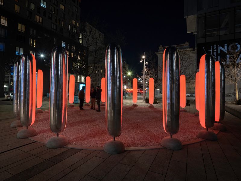 Breathing Pavilion in downtown Brooklyn