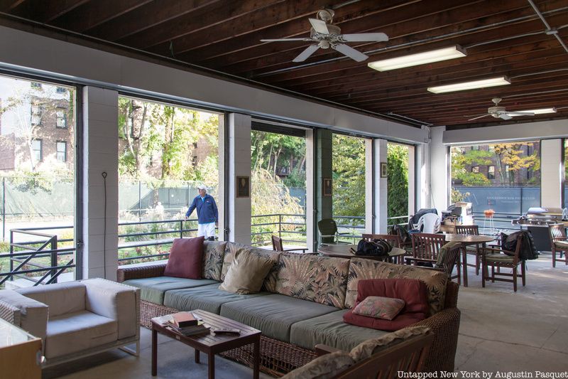 Inside the clubhouse at Knickerbocker Field Club