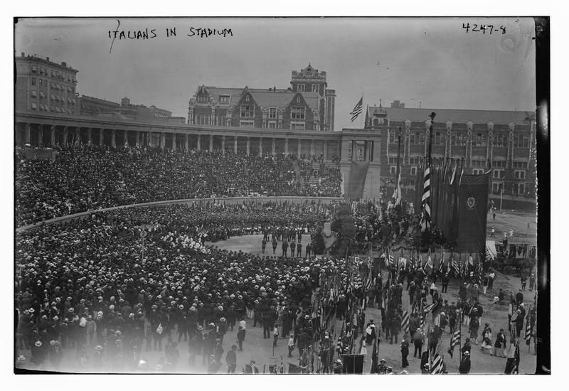 Event at Lewisohn Stadium Prince Ferdinando of Udine, head of the Italian War Commission to the United States