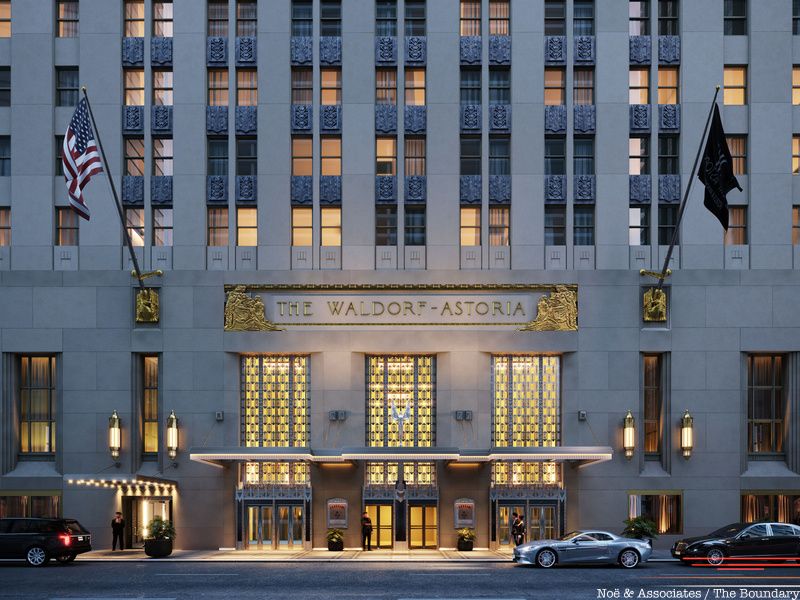 Waldorf Astoria entrance