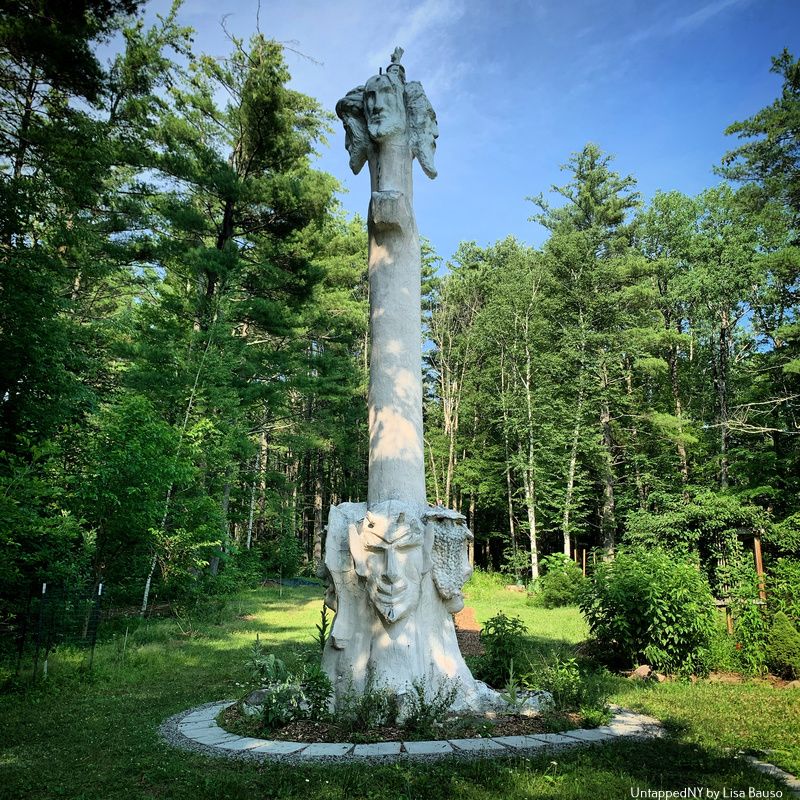 Great White Spirit Totelmat Brunel Sculpture Park art work at one of many New York Sculpture parks