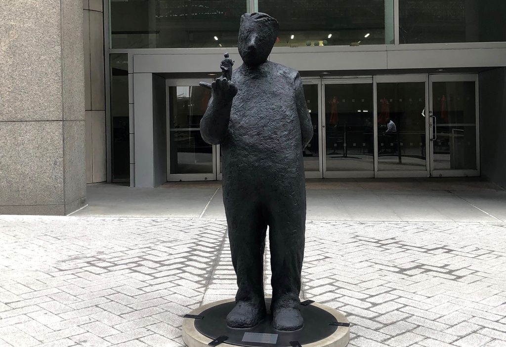 Public Art, May 2021, Inner Dialogue by , Jim Rennert, Pershing Square Plaza West.