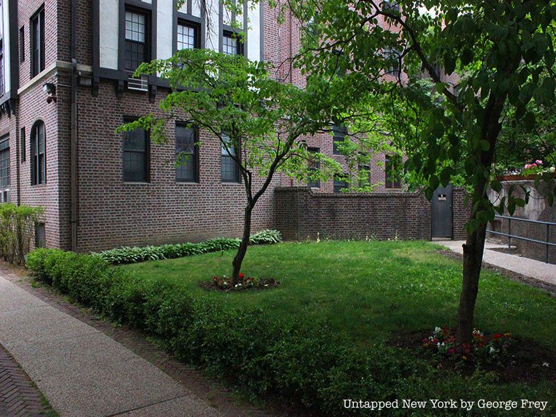 The portion of sidewalk where Virginia Voskerichain was killed in 1977.