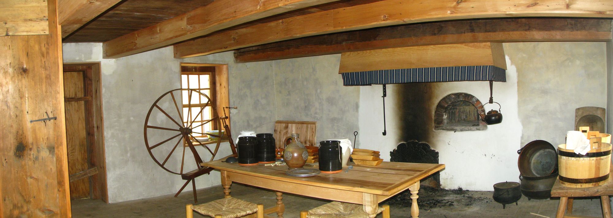 Tavern hearth at Historic Richmond Town. 