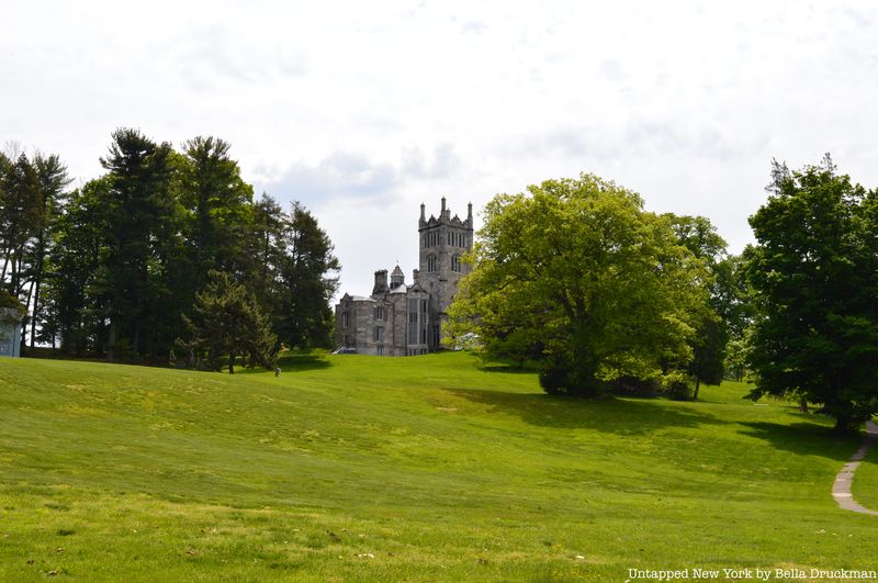 Exterior of Lyndhurst Mansion.