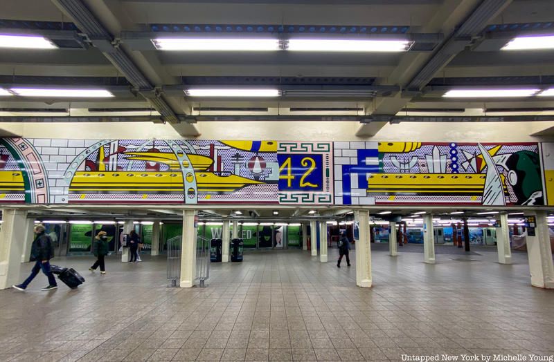 Roy Lichtenstein mural in Times Square