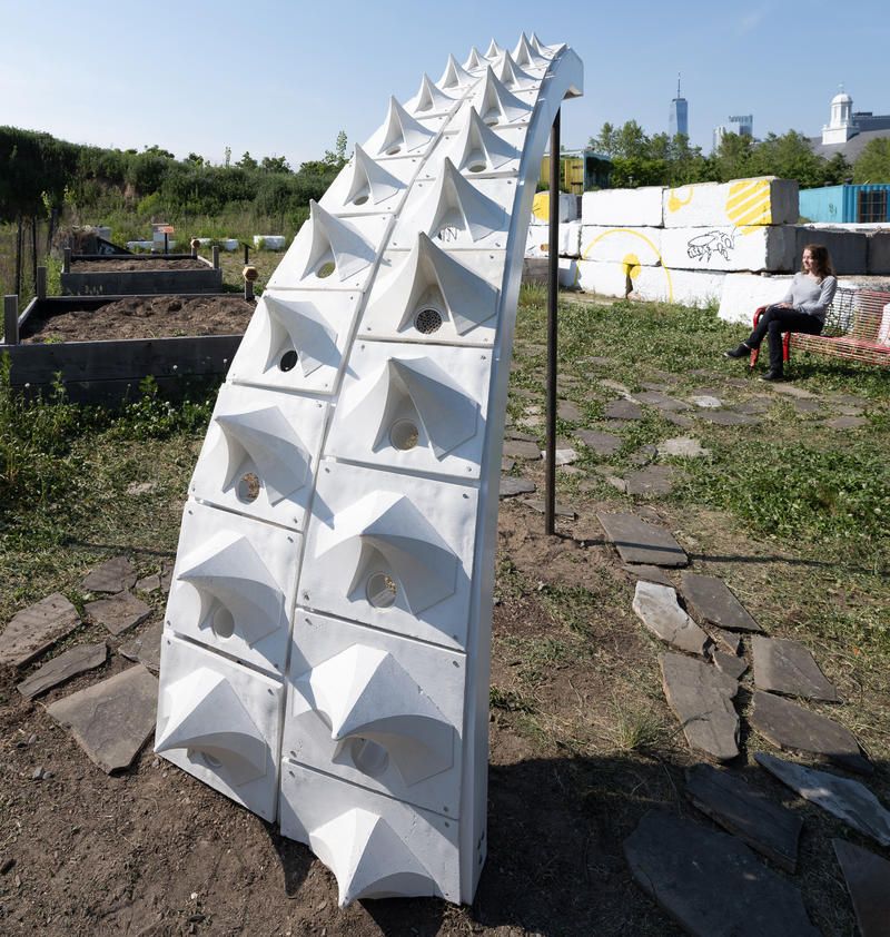 A Slice of Pollinator_Pavillion_Harrison Atelier at The Bee Conservancy, Governors Island