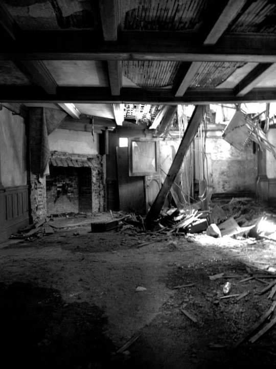 Bennett School for Girls fireplace abandoned