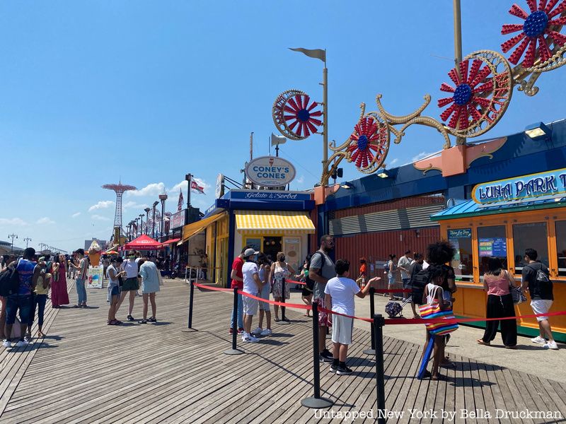 Coney Island board walk.