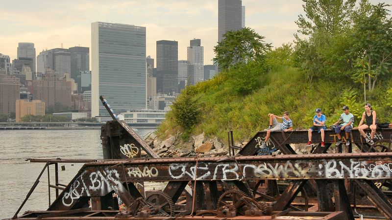 Shot from "Reclaimed Ground," a documentary in "Shoreline Change," Courtesy of directors Nate Dorr and Nathan Kensinger.