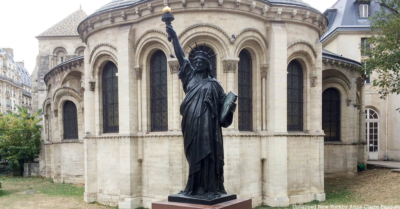 Statue of Liberty model at Arts et Metier Museum