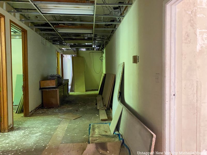 hallway and offices in clock tower building