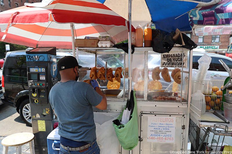 A food cart in Inwood