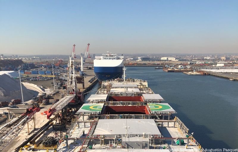 Aerial view of Port Newark