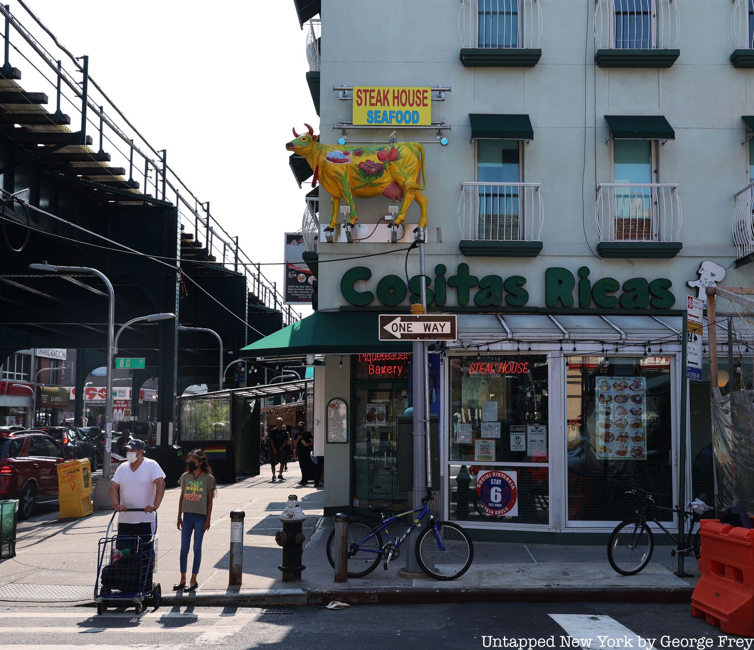 Jackson Heights, one of the neighborhoods served by the E train