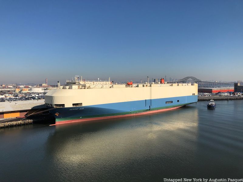 Ship docked at Port Newark-Elizabeth Marine Terminal