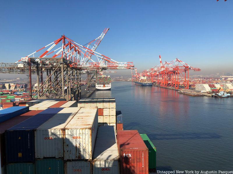 Port Newark-Elizabeth Marine Terminal Waterway Overview Shot