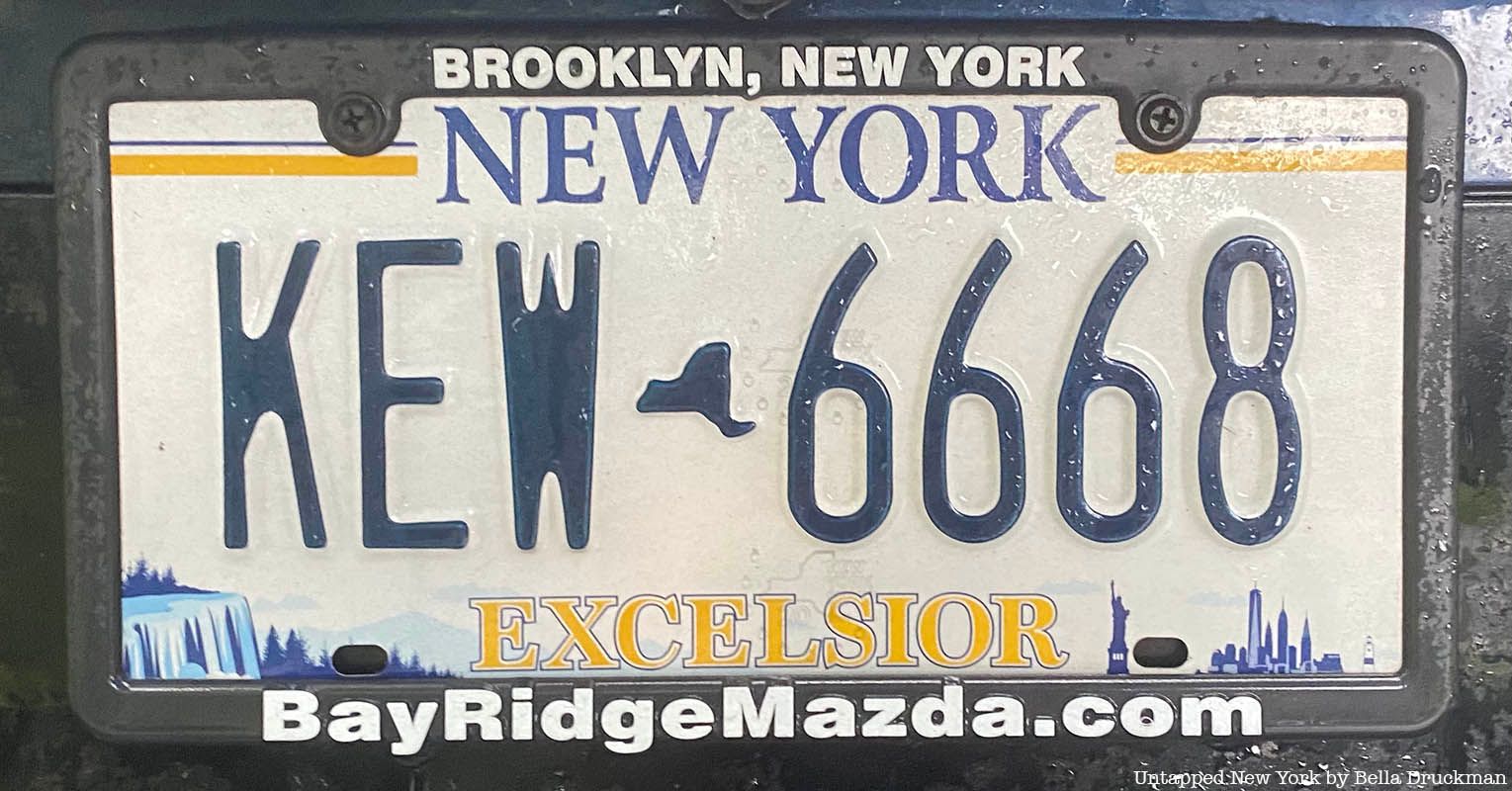 Newest New York license plate.