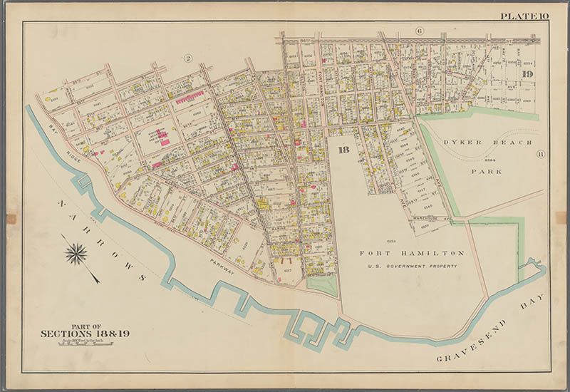 Map of Bay Ridge.