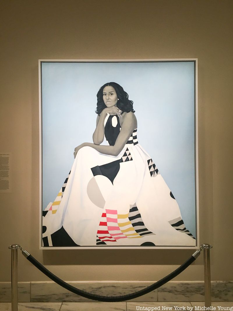 Michelle Obama Kehinde Wiley portrait