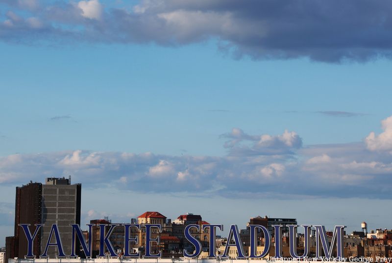 Yankee Stadium sign. 