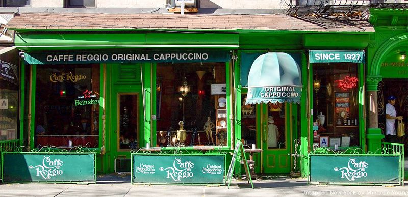 Members of the Beat Generation frequented Caffe Reggio.