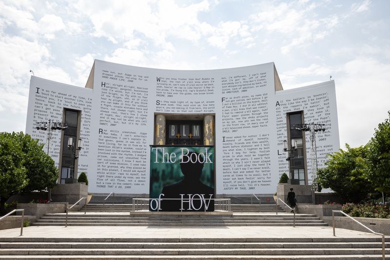 Book of Hov Jay-Z exhibit at BPL