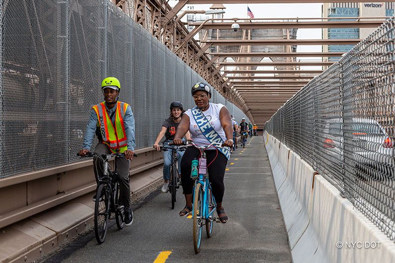 Photos Brooklyn Bridge Bike Lane Opens Untapped New York