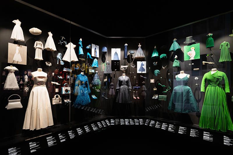 Christian Dior Designer of Dreams exhibition cool colors