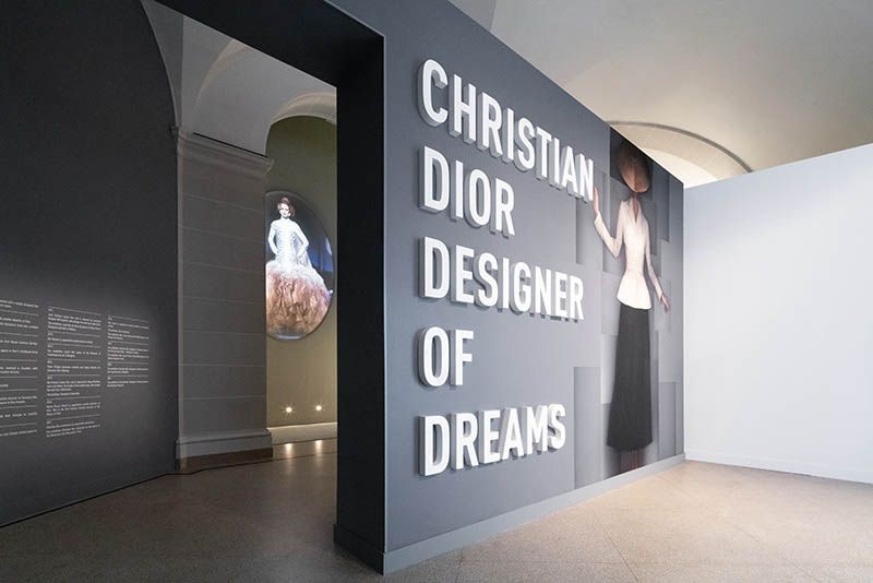 Christian Dior Designer of Dreams exhibition entrance