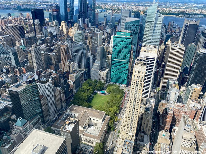 Summit One Vanderbilt view of Bryant Park